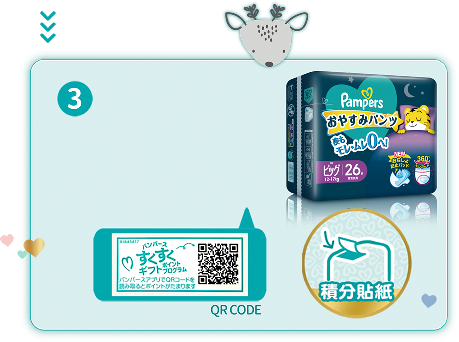 Step3-掃碼儲分活動，撕開產品包裝拆封處內，掃描 QR CODE 儲分